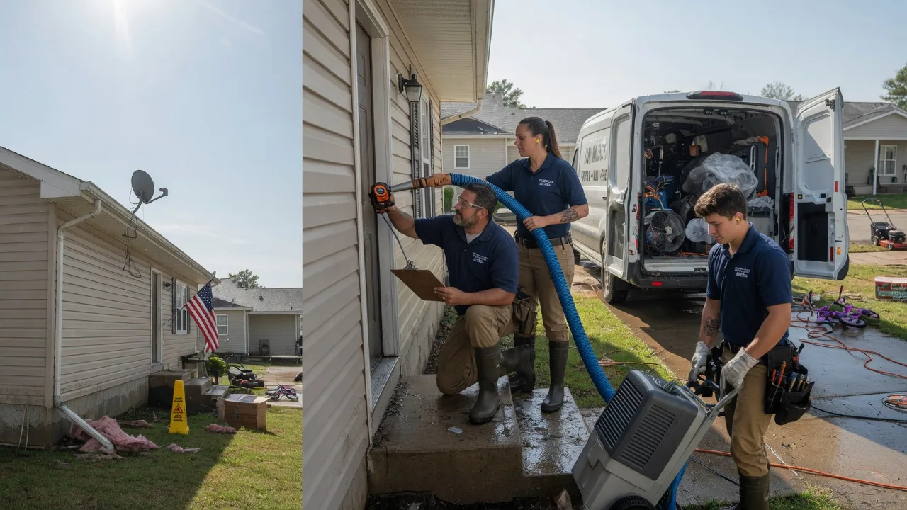 Ceiling Water Damage Restoration in Leavenworth, KS near me